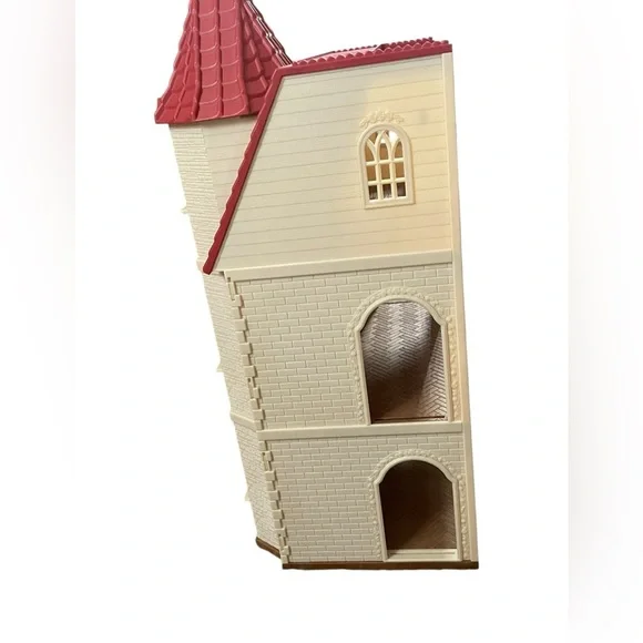 Calico Critters Red Roof Tower Home Dollhouse Elevator Epoch Sylvania Families - Picture 8 of 12
